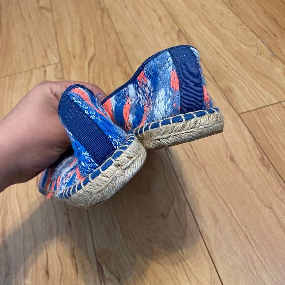 Soludos Malhia Kent x Soludos Tweed Smoking Slipper Blue Espadrilles Sz 10 - Picture 8 of 8